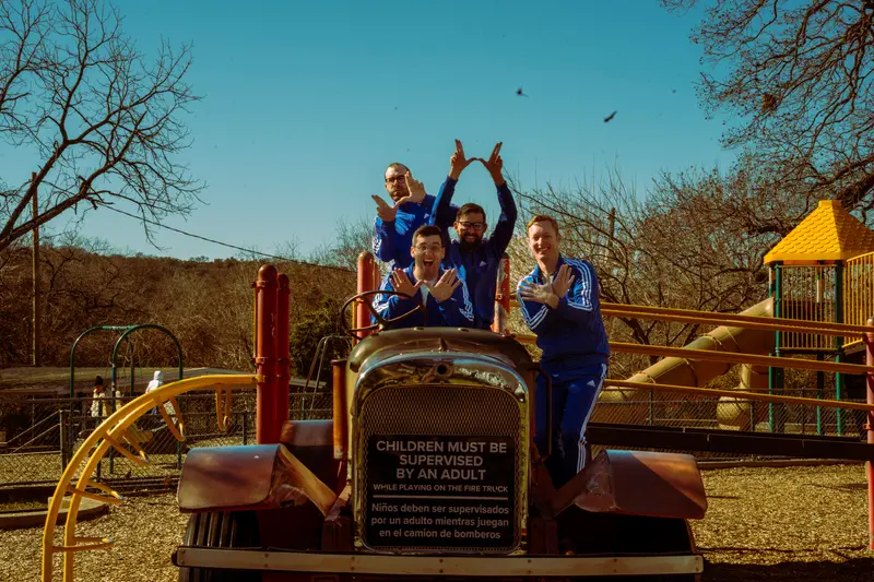 Wrestle With Jimmy — Barton Springs promo shoot, Austin TX